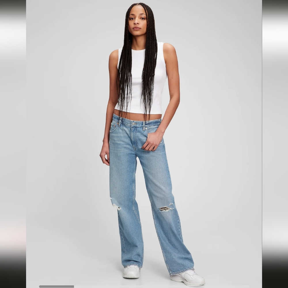 Low Rise Stride Jeans with Washwell